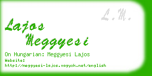 lajos meggyesi business card